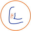 Ikona - alergie skórne: reakcje alergiczne Ikona - alergie skórne: reakcje alergiczne