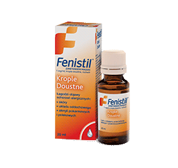 Fenistil krople - opakowanie i butelka Fenistil krople - opakowanie i butelka