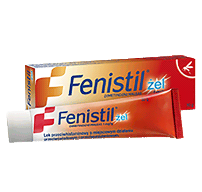 Fenistil żel - opakowanie i tubka Fenistil żel - opakowanie i tubka