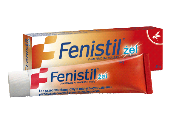 Fenistil żel - opakowanie i tubka Fenistil żel - opakowanie i tubka